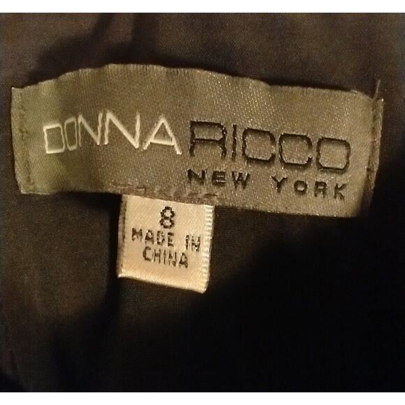 Donna Ricco Size 8 Halter Polka Dot Dress – Rockabilly Vibes, Fitted Bodice - Picture 6 of 8